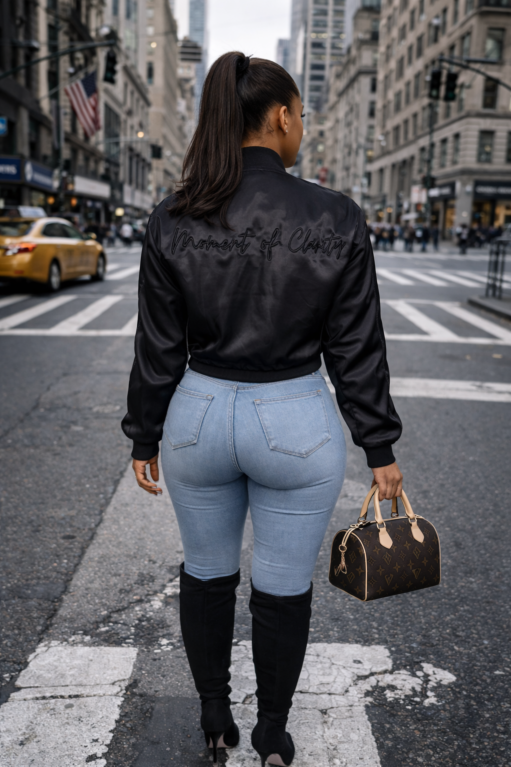 Satin Bomber Jacket
